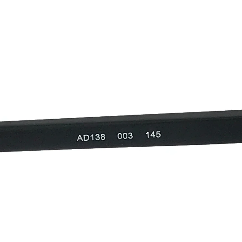 Adensco Eyeglasses Frames AD138 003 Black Square Wire Rim 55-16-145